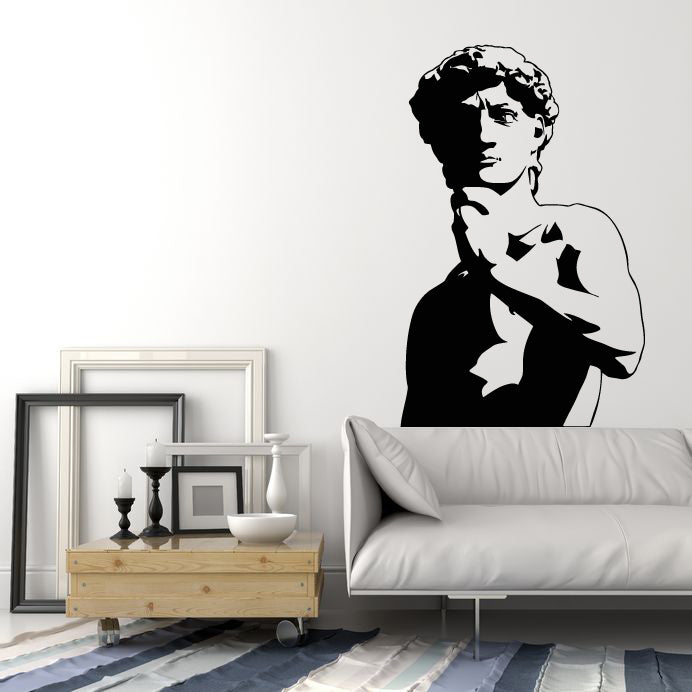 Vinyl Wall Decal Ancient Statue Greece Outline Man Art Decor Stickers Mural (g190)