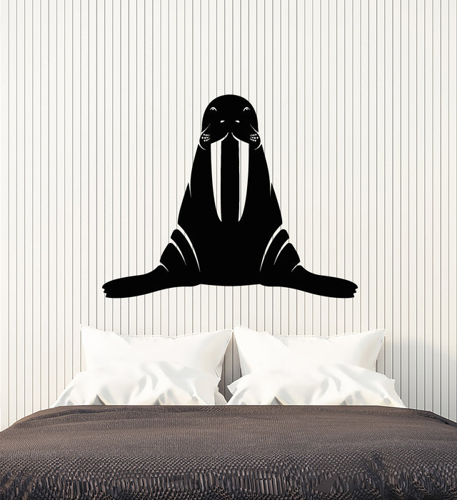 Vinyl Wall Decal Ocean Sea Animal Walrus Marine Mammal Stickers Mural (g7654)