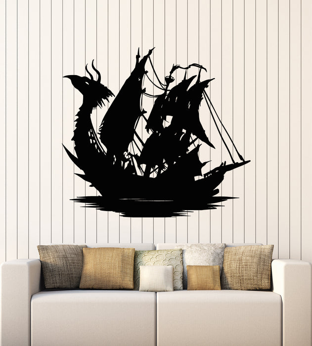 Vinyl Wall Decal Ancient Sea Ship Ocean Sail Decoration Stickers Mural (g5099)