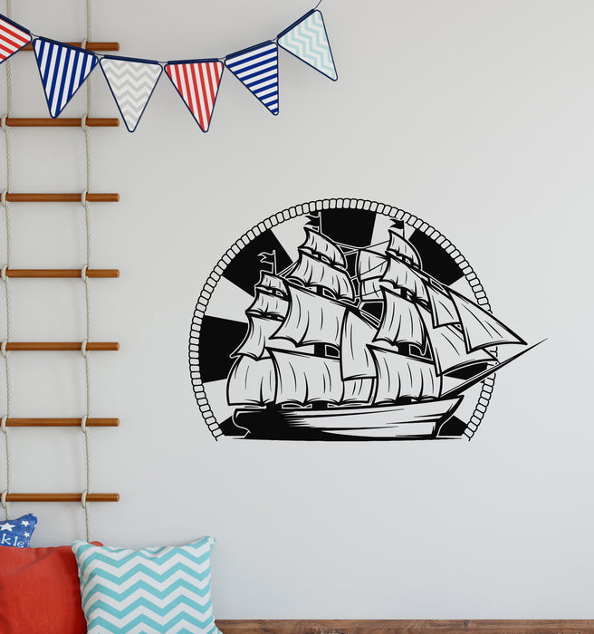 Vinyl Wall Decal Sea Ship Sailor Ocean Marine Nautical Decor Stickers Mural (g6978)