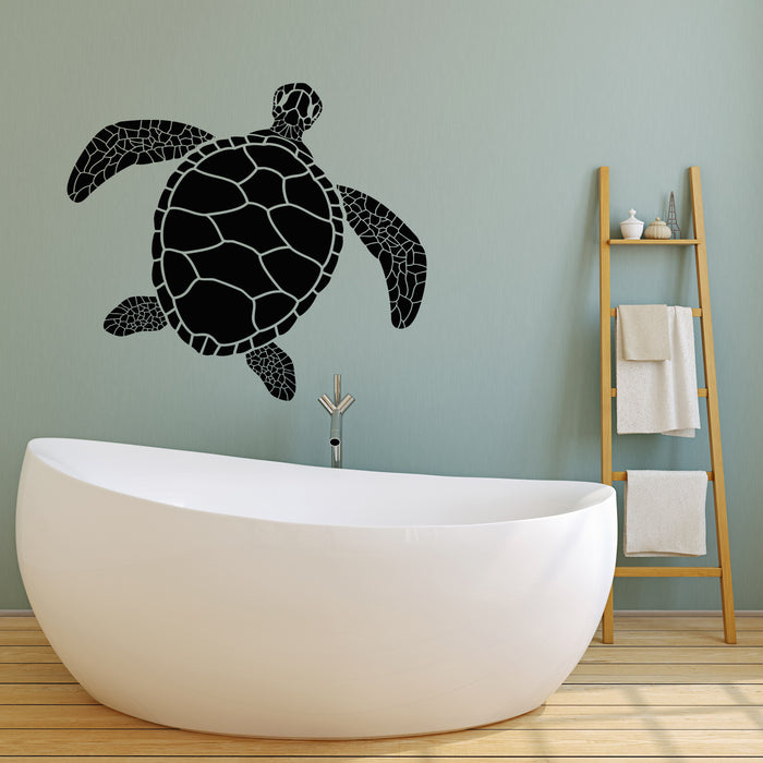 Vinyl Wall Decal Bathroom Ocean Sea Animal Turtle Kids Room Stickers Mural (g6336)