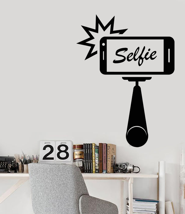 Vinyl Wall Decal Talking Selfie Photo Phone Camera Photography Stickers Mural (g5603)