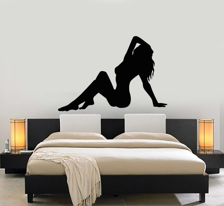 Vinyl Wall Decal Beauty Hot Sexy Girl Naked Strip Nude Woman Stickers Mural (g828)