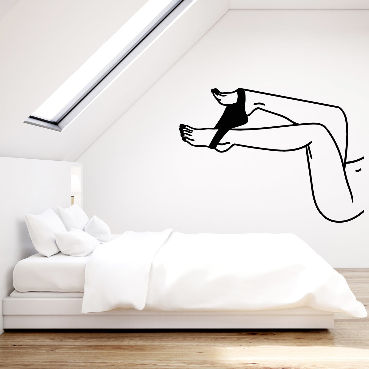 Vinyl Wall Decal Strip Sexy Hot Girl Naked Woman Adult Stickers