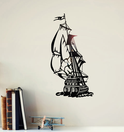 Wall decal Pirate skull