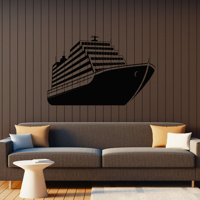 Vinyl Wall Decal World Cruise Ship Sea Travel Decoration Stickers Mural (g8175)