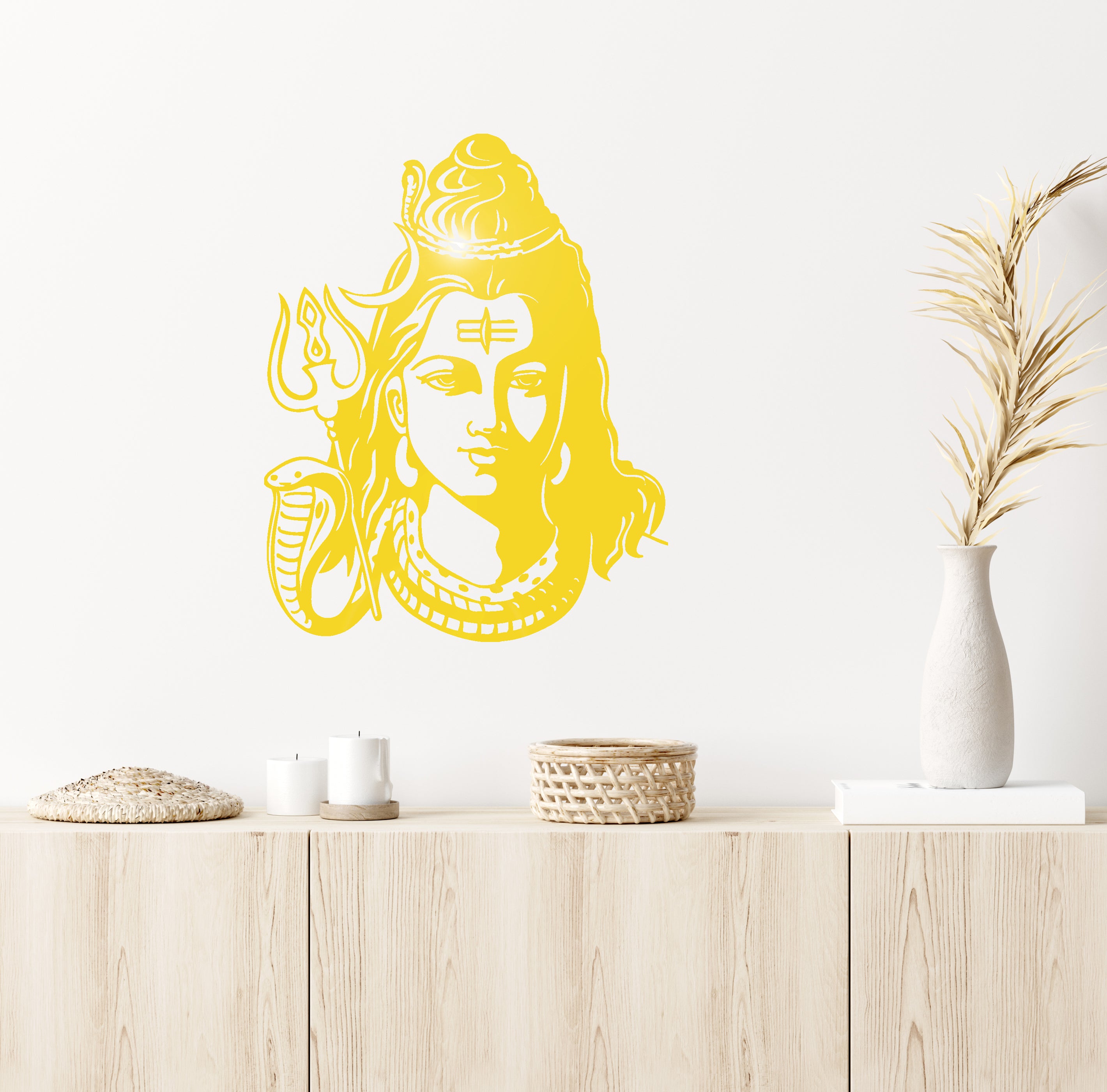 Kesar Sticker Wall Stickers Vinyl Decal God Shiva India Hindu Religion Decor Unique ...