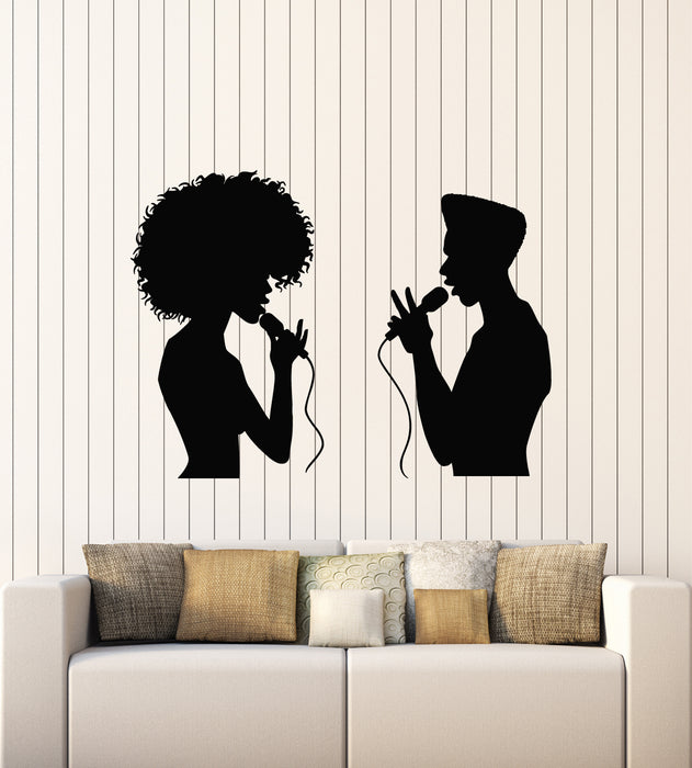 Vinyl Wall Decal Singers Artist Musical Art Afro Style Music Stickers Mural (g6036)