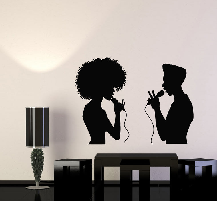 Vinyl Wall Decal Singers Artist Musical Art Afro Style Music Stickers Mural (g6036)