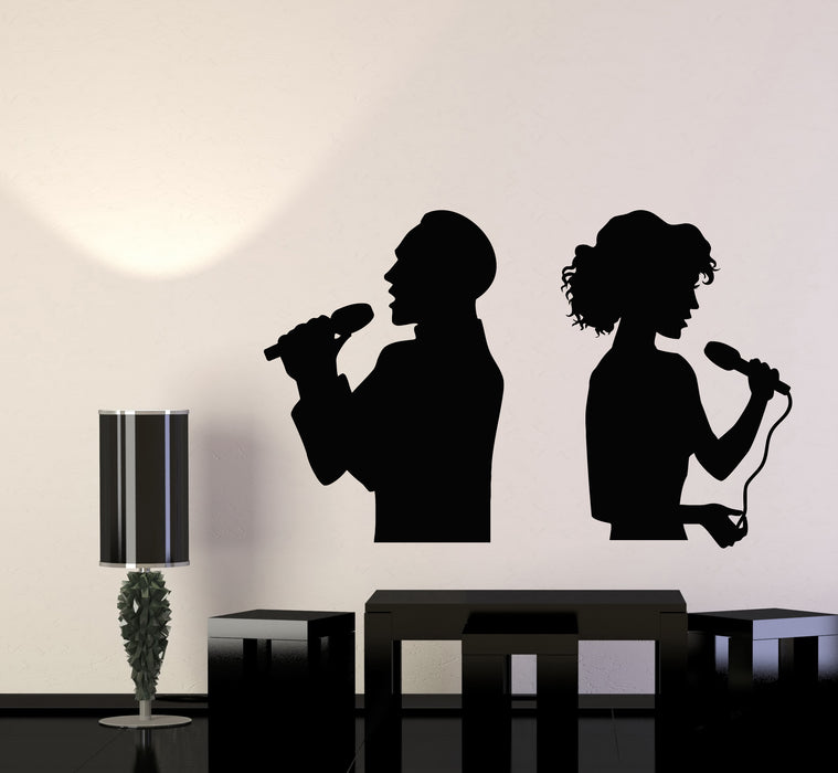 Vinyl Wall Decal Singers Artist Musical Art Karaoke Interior Stickers Mural (g6323)