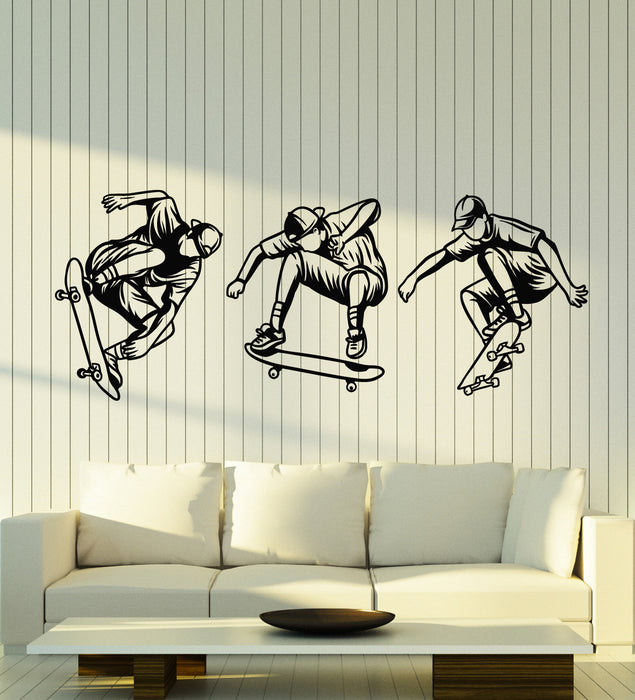 Vinyl Wall Decal Skateboard Skate Scream Room Teen Sport Stickers Mural (g6338)