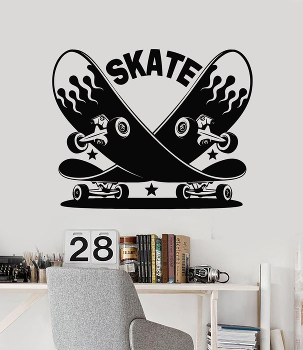 Vinyl Wall Decal Teenage Room Skateboards Sport Interior Stickers Mural (g6771)