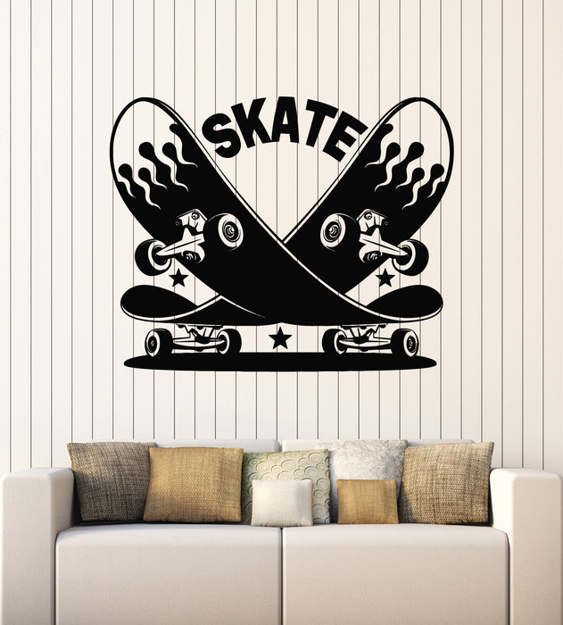 Vinyl Wall Decal Teenage Room Skateboards Sport Interior Stickers Mural (g6771)