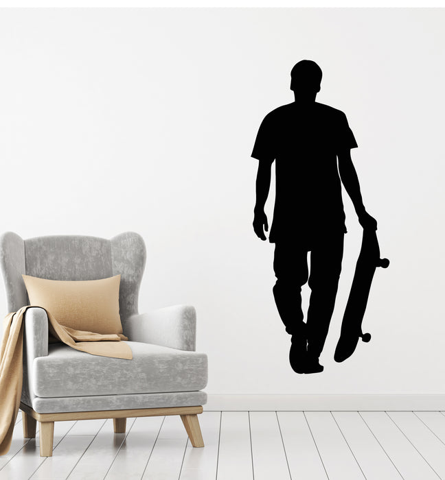 Vinyl Wall Decal Skateboard Skateboarding Teenage Room Sport Stickers Mural (g7260)