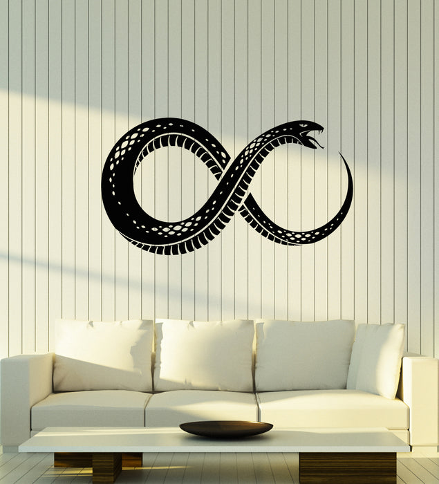 Vinyl Wall Decal Infinity Sign Symbol Snake Abstract Animal Stickers Mural (g4715)