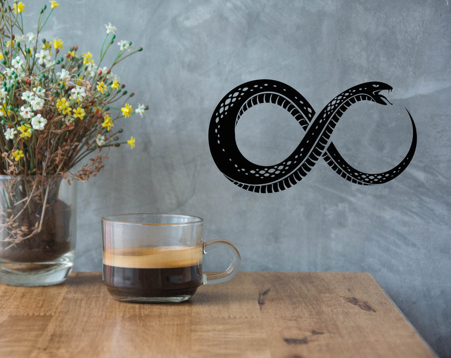 Vinyl Wall Decal Infinity Sign Symbol Snake Abstract Animal Stickers Mural (g4715)