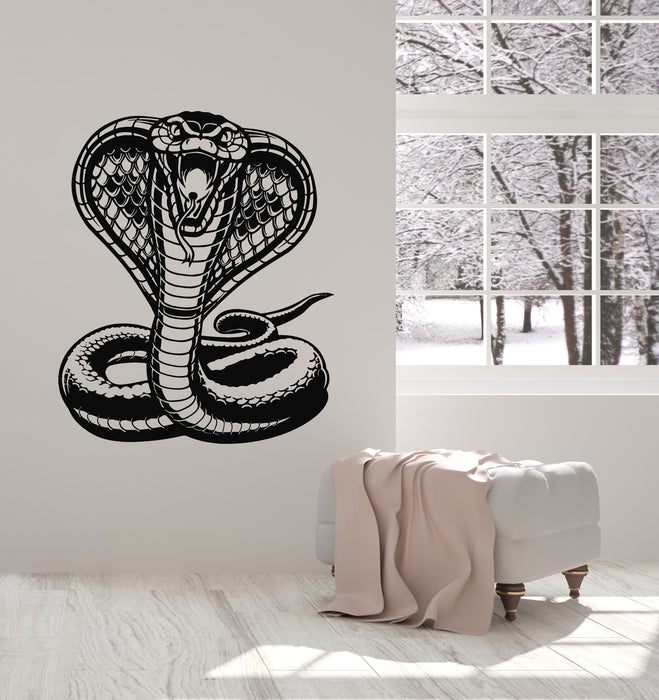 Vinyl Wall Decal Predator Tribal Room Snake Cobra Reptile Stickers Mural (g3179)