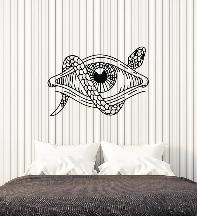 Vinyl Wall Decal Sketch Snake Eye Symbol Mythology Decor Stickers Mural (g7335)