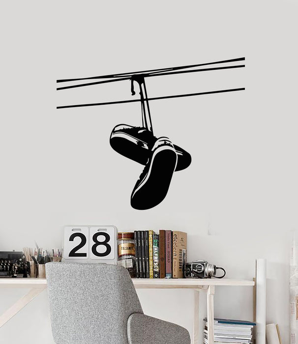 Vinyl Wall Decal Sneakers Shoes Urban Style Teen Room Stickers Mural (g677)