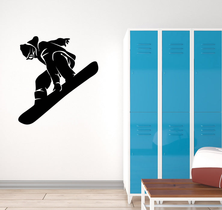 Vinyl Decal Snowboarder Snowboarding Wall Sticker Mural Sport Winter Unique Gift (g074)