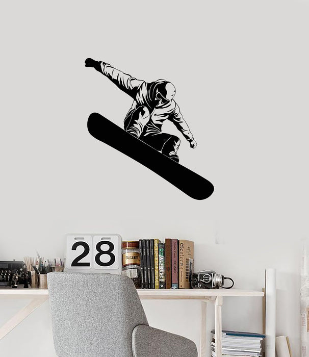 Vinyl Wall Decal Snowboarder Winter Extreme Sports Snowboarding Interior Stickers Mural (ig5830)