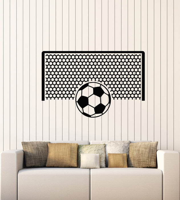 Vinyl Wall Decal Soccer Ball Sports Fan Gate Team Game Kids Room Stickers Mural (g1372)