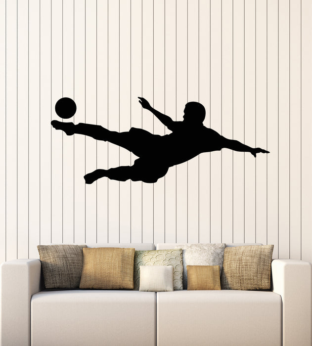 Autocollant mural en vinyle pour salle de jeu d'équipe de football, ballon de sport d'équipe (g1310)