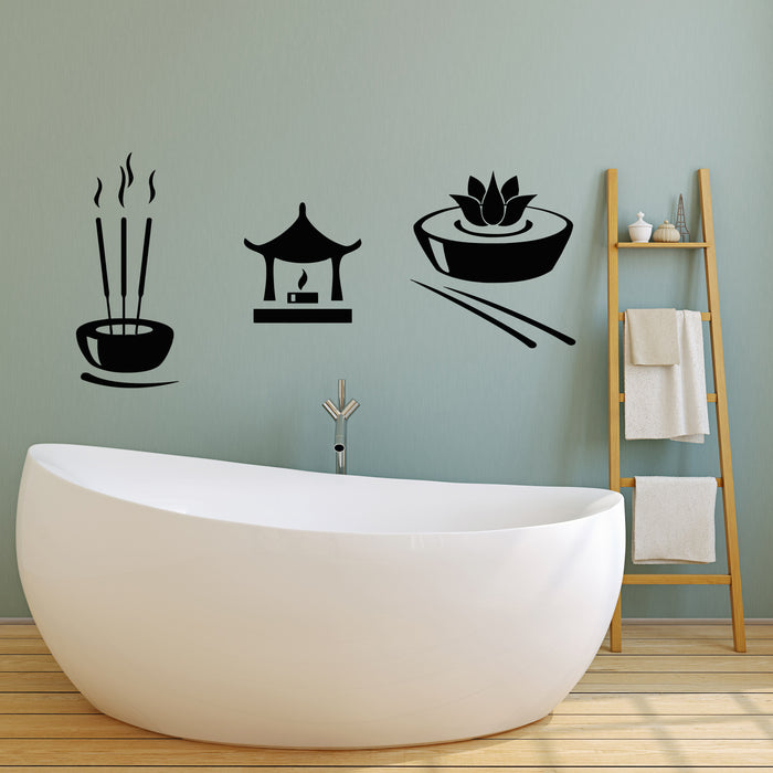 Vinyl Wall Decal Beauty Health Spa Salon Bathroom Relaxing Room Stickers Mural (g210)