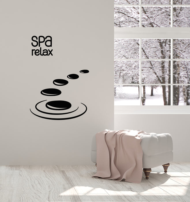 Vinyl Wall Decal Health Massage Beauty Body Spa Relax Word Art Decor Stickers Mural (g275)
