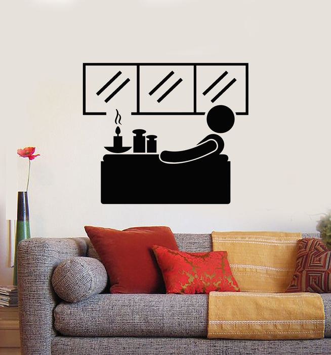 Vinyl Wall Decal Health Massage Spa Centre Therapy Relaxing Room Stickers Mural (g1021)