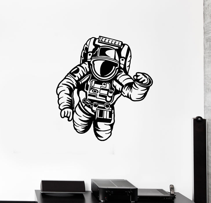 Vinyl Wall Decal Astronaut Spaceman Boys Kids Room Space Stickers Mural (g3521)