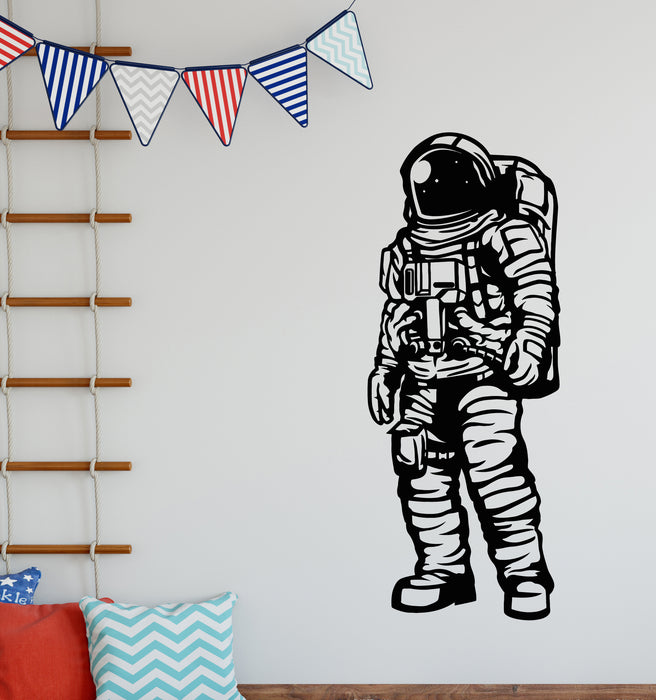 Vinyl Wall Decal Astronaut Costume Spaceman Space Child Room Stickers Mural (g4794)