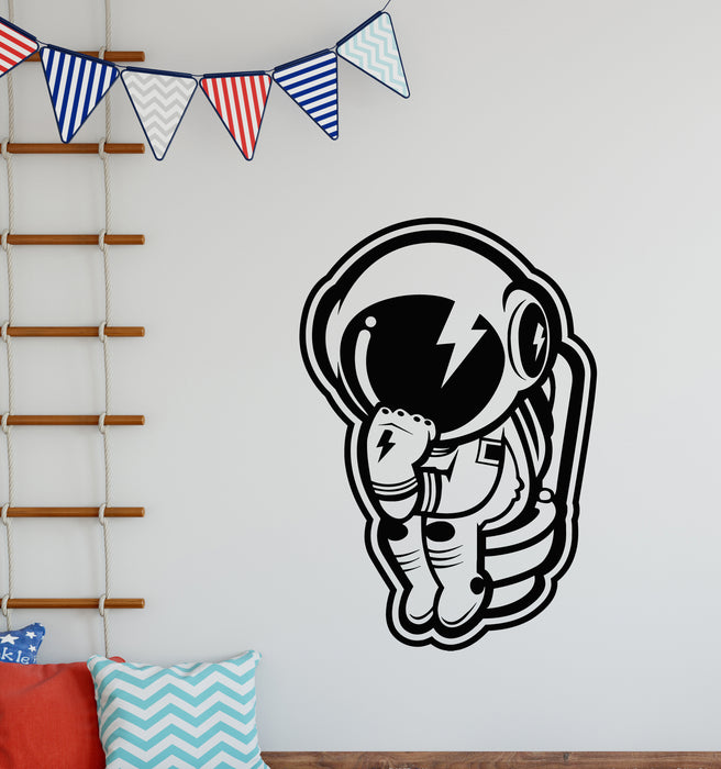 Vinyl Wall Decal Space Suit Astronaut Costume Spaceman Picture Stickers Mural (g7293)