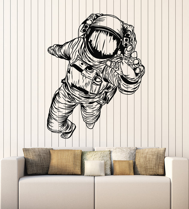 Vinyl Wall Decal Spaceman Astronaut Space Suit Cosmos Stickers Mural (g2813)