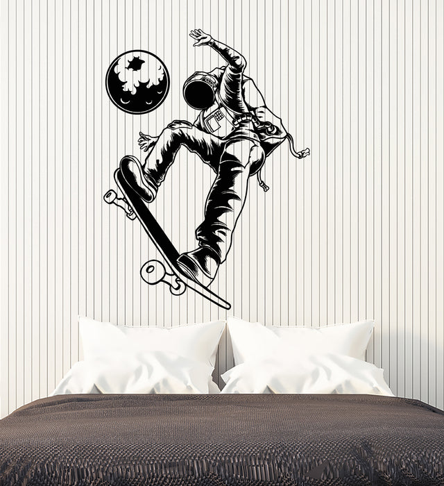 Vinyl Wall Decal Cosmos Spaceman Cosmic Decor Skateboard Moon Stickers Mural (g4825)