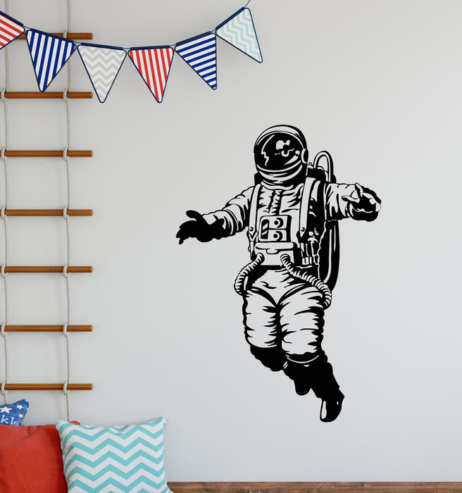 Vinyl Wall Decal Space Cartoon Astronaut Costume Spaceman Stickers Mural (g6589)