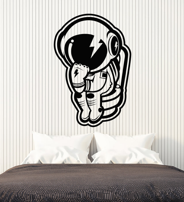 Vinyl Wall Decal Space Suit Astronaut Costume Spaceman Picture Stickers Mural (g7293)