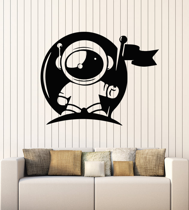 Vinyl Wall Decal Spaceman Nursery Child Room Cosmonaut Stickers Mural (g4943)
