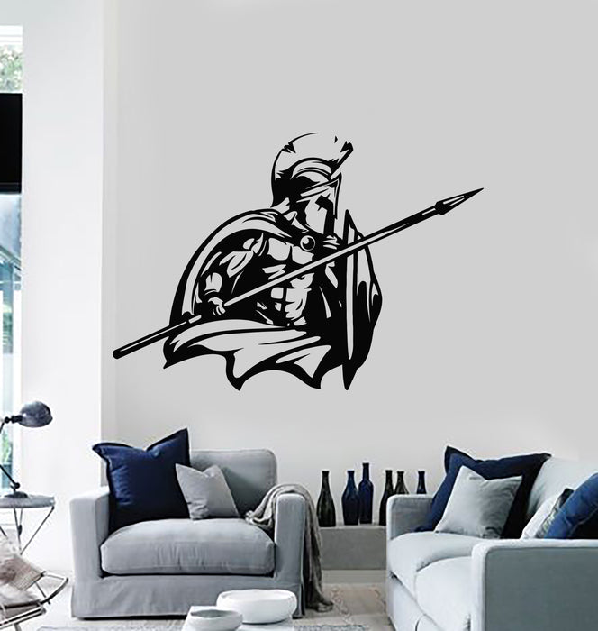 Vinyl Wall Decal  Spartan Soldier Warrior Military Ancient Greece Stickers Mural (g4930)