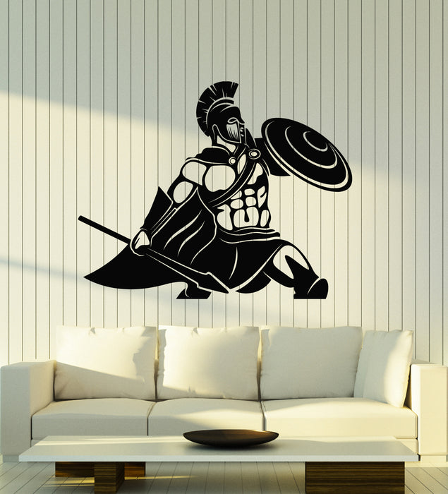 Vinyl Wall Decal Spartan Soldier Warrior Military Interior Stickers Mural (g5098)