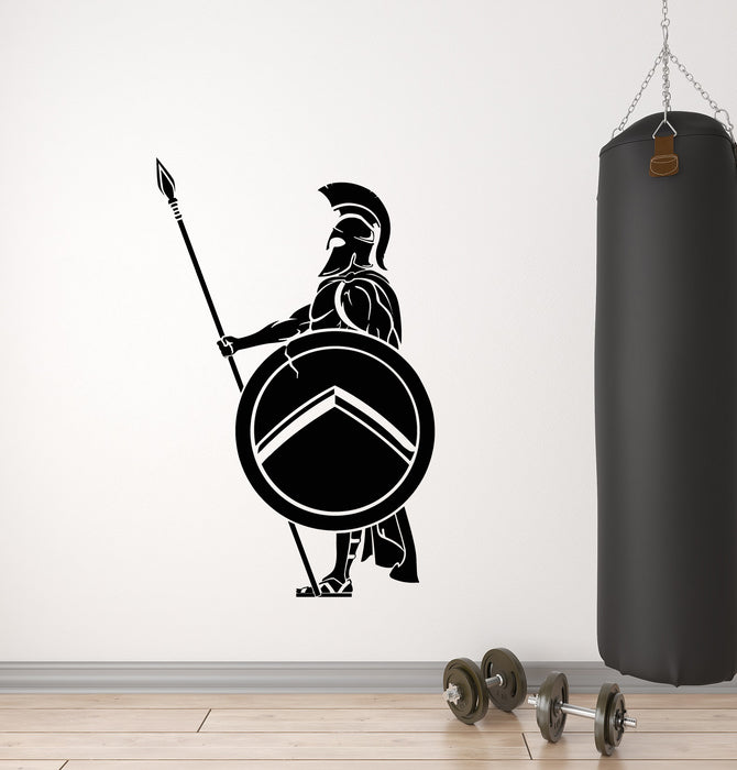 Vinyl Wall Decal Ancient Sparta Spartan Soldier Warrior Military Stickers Mural (g3866)