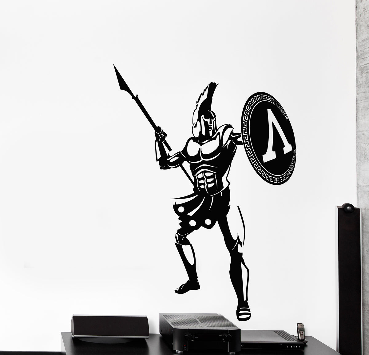 Vinyl Wall Decal Ancient Sparta Spartan Soldier Warrior Stickers Mural ...