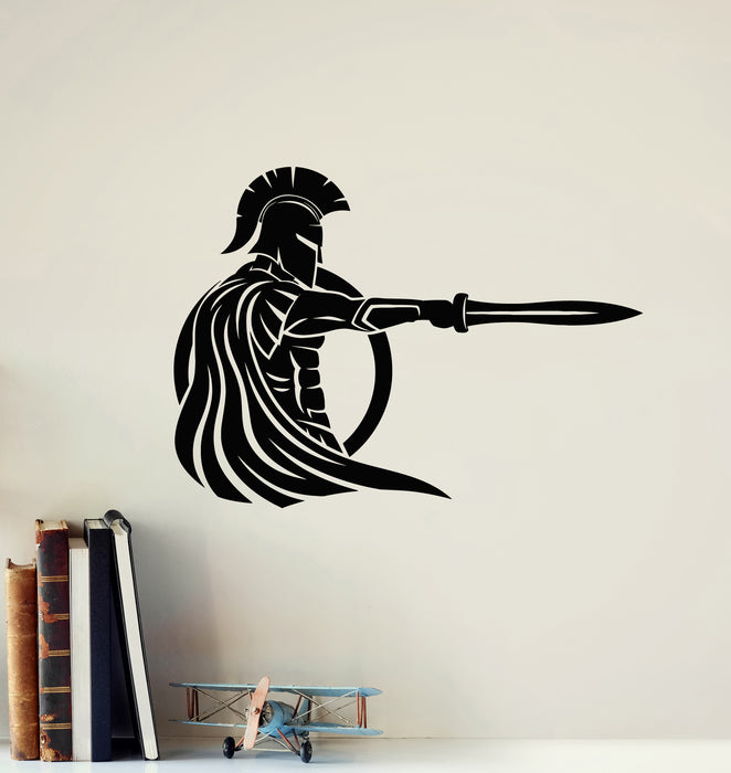 Vinyl Wall Decal Ancient Greece Sparta Spartan Soldier Warrior Stickers Mural (g7717)
