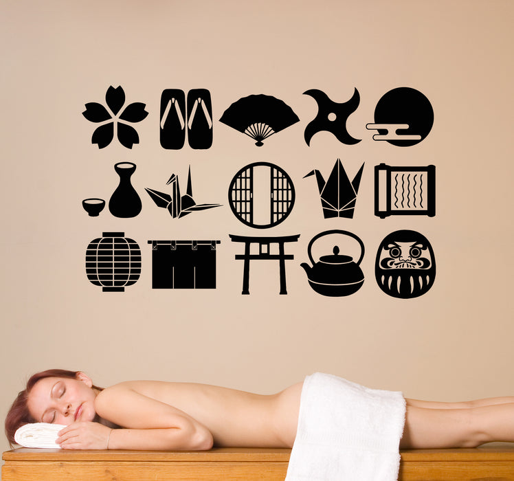 Vinyl Wall Decal Spa Beauty Massage Care Health Tea Ceremony Stickers Mural (g8123)