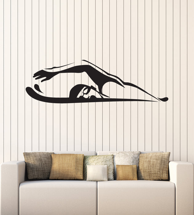 Vinyl Decal Wall Sticker Decor Sport Swim Swimmer �rawl Breaststroke (g048)