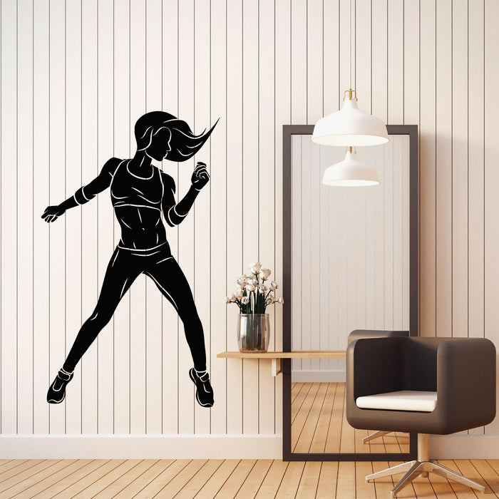 Vinyl Wall Decal Sport Sexy Girl Fitness Room Beauty Body Motivation Stickers Mural (g8426)