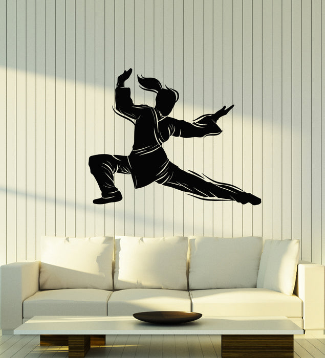 Vinyl Wall Decal Martial Arts Karate Sports Sexy Girl Fight Stickers Mural (g3905)