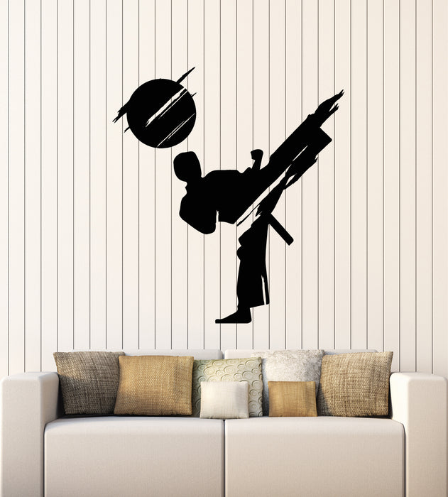 Vinyl Wall Decal Sport Athlete Fighter Martial Arts Boys Room Stickers Mural (g3181)