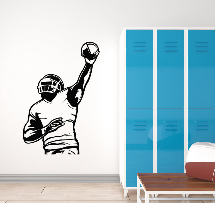 Vinyl Wall Decal Sports Fans Player Game American Football Stickers Mural (g6354)