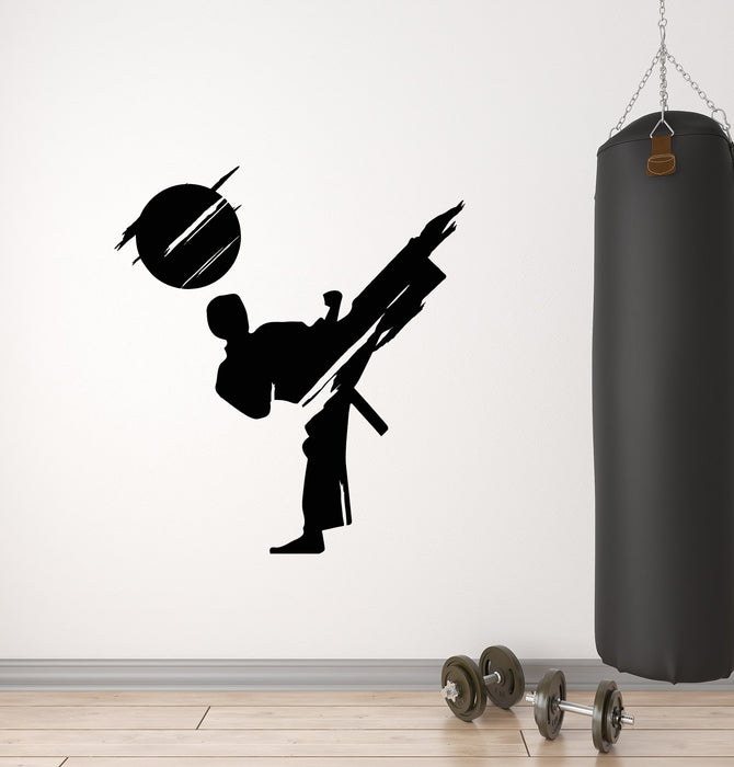 Vinyl Wall Decal Sport Athlete Fighter Martial Arts Boys Room Stickers Mural (g3181)
